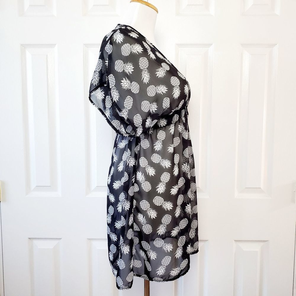 Miken Chiffon Pineapple Swim Cover Up - Picture 4 of 5
